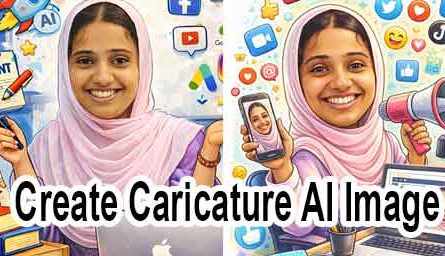 Create a caricature AI image