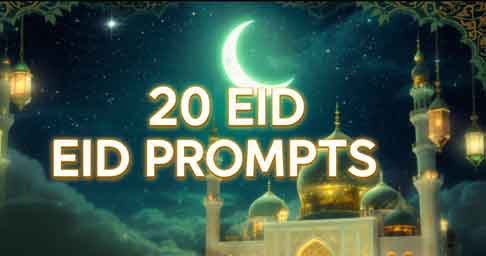 20 Eid Mubarak Prompts List – Create Stunning Festival Photos Using Gemini & ChatGPT