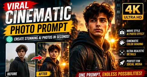 Viral Cinematic Photo Prompt: Create Stunning AI Movie-Style Photos