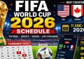 FIFA World Cup 2026 schedule with trophy, match calendar, host countries USA Canada Mexico, fixtures and live streaming guide.