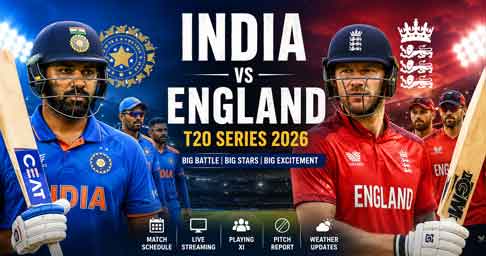 India vs England T20 2026 – Match Prediction, Streaming & Official Links