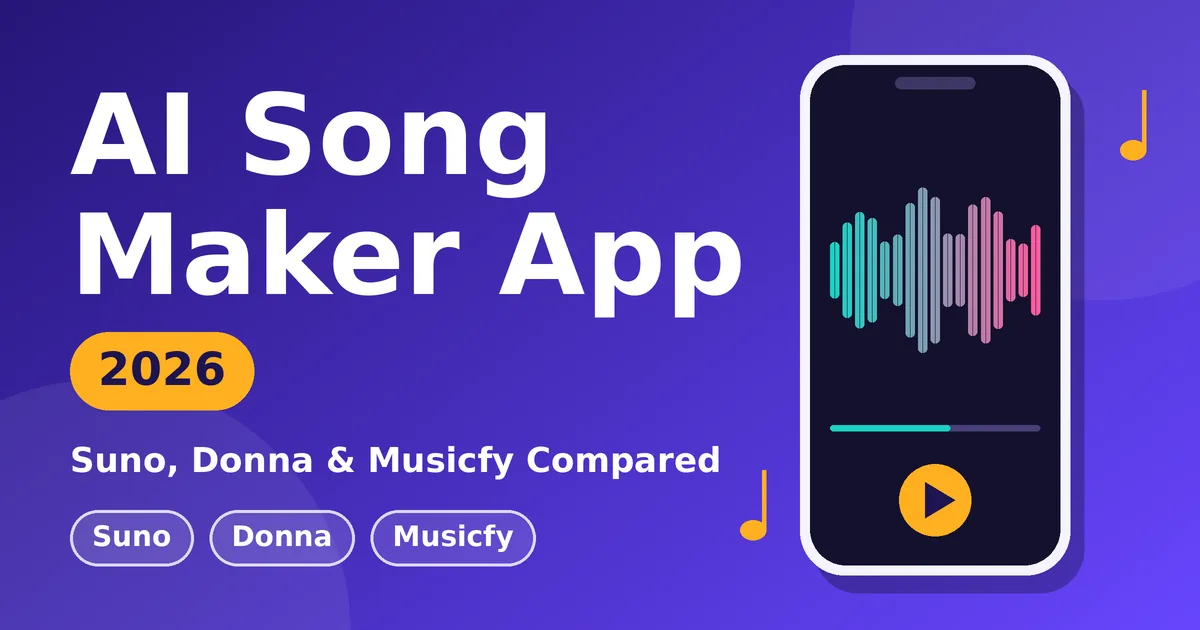 AI song maker app on a smartphone
