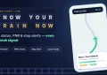 RailTrack app download guide with live train position on a phone